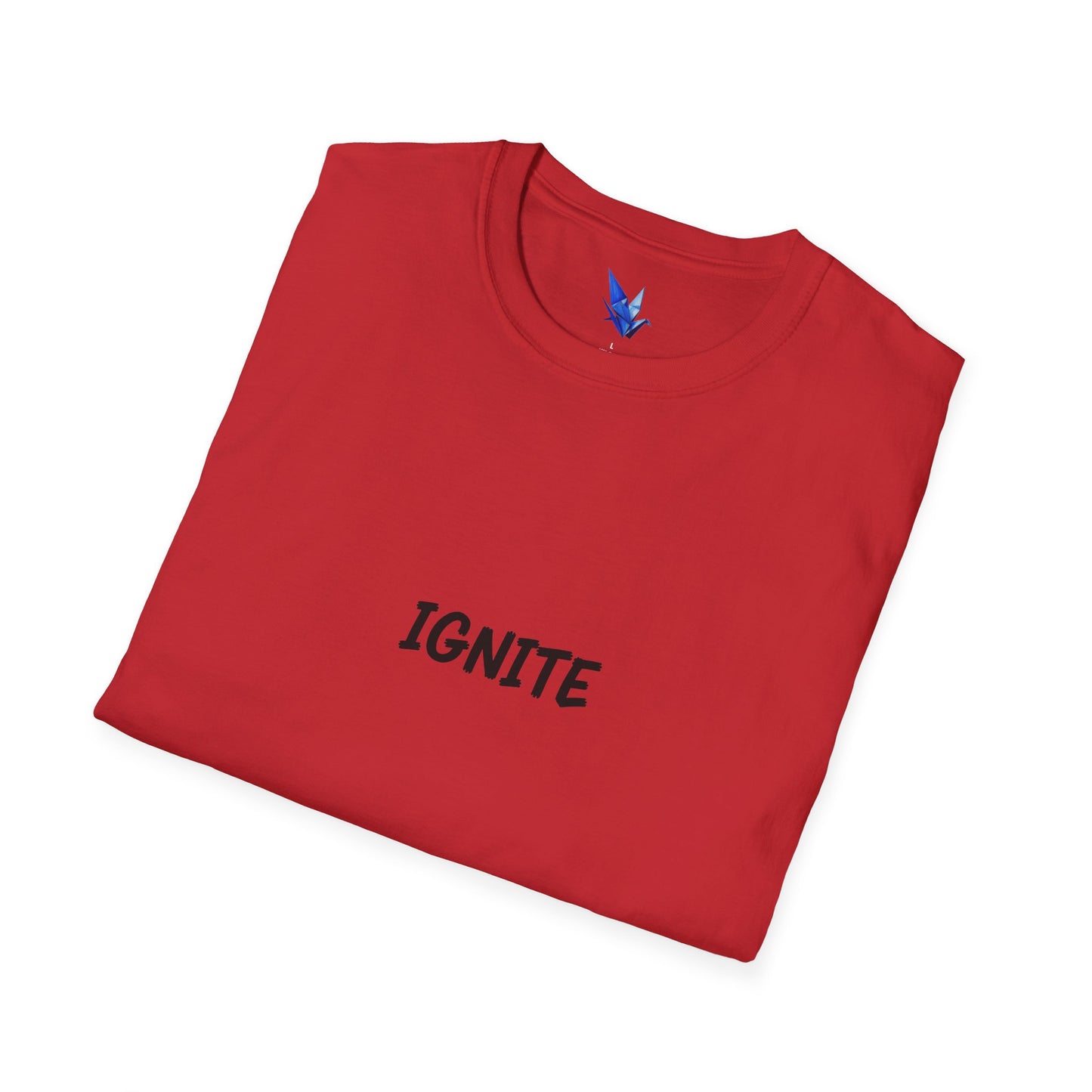 Ignite Skull T-Shirt — 'Ignite' Text & Flaming Skull 'LIT' Graphic Printify