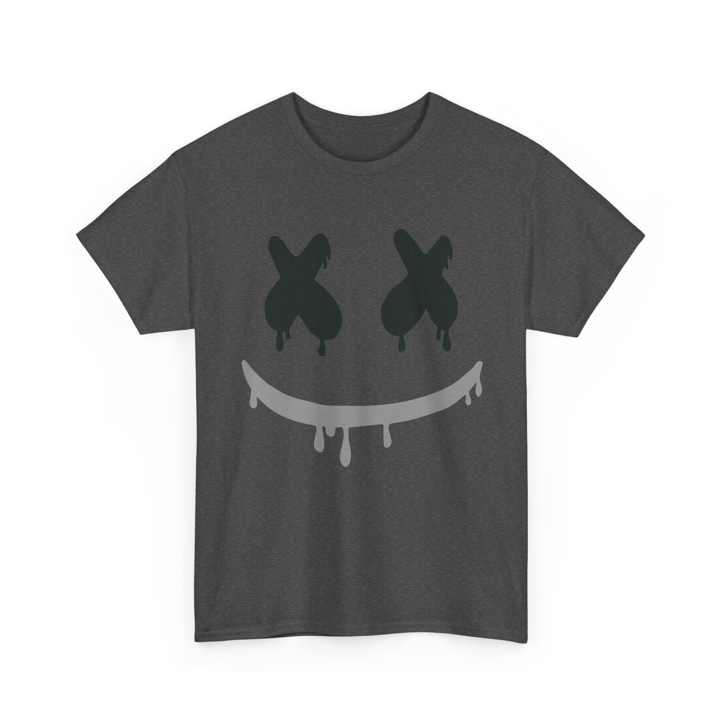 Drip Smile Tee — Grunge X-Eyes Graphic T-Shirt Printify