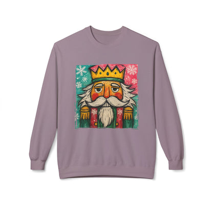 Nutcracker King Sweatshirt — Vintage Holiday Crewneck Printify