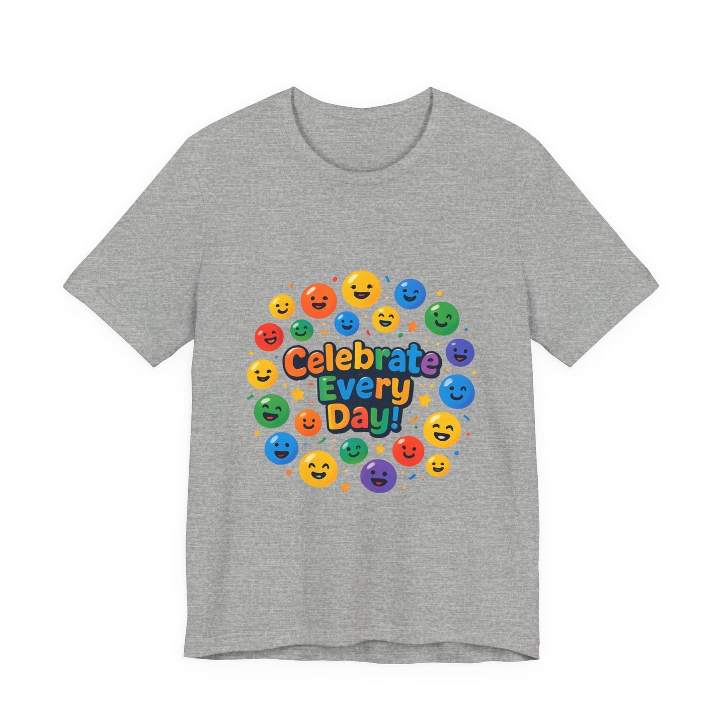 Celebrate Every Day! Emoji Smile T-shirt Printify