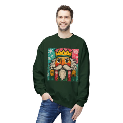 Nutcracker King Sweatshirt — Vintage Holiday Crewneck Printify