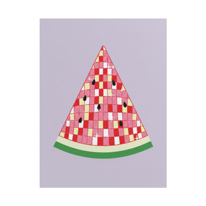 Watermelon Patchwork Wall Art Poster — Rolled Print Poster Printify