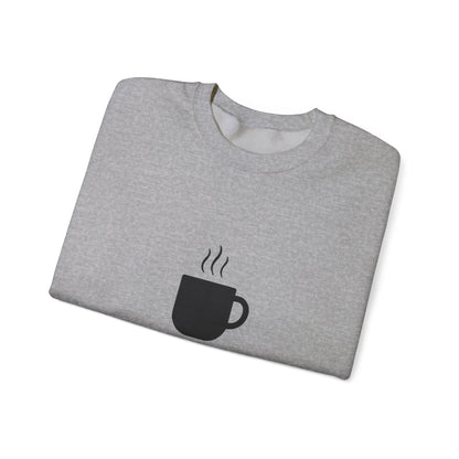 Coffee Crewneck Sweatshirt — "Just one more..." Mug Graphic Printify