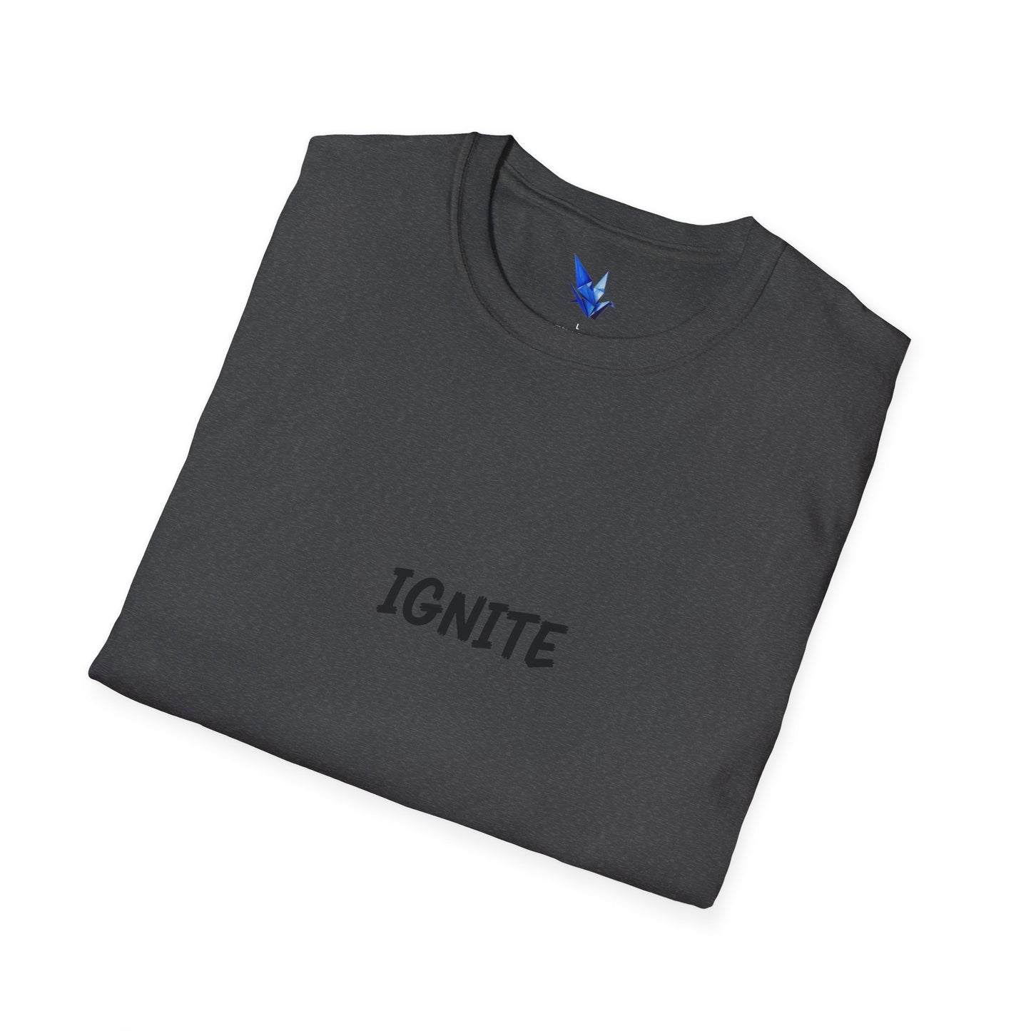 Ignite Skull T-Shirt — 'Ignite' Text & Flaming Skull 'LIT' Graphic Printify
