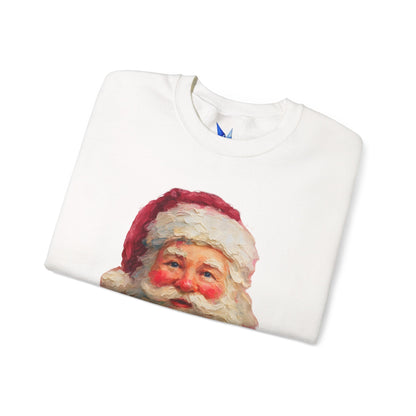 Santa Claus Vintage Portrait Crewneck Sweatshirt Printify