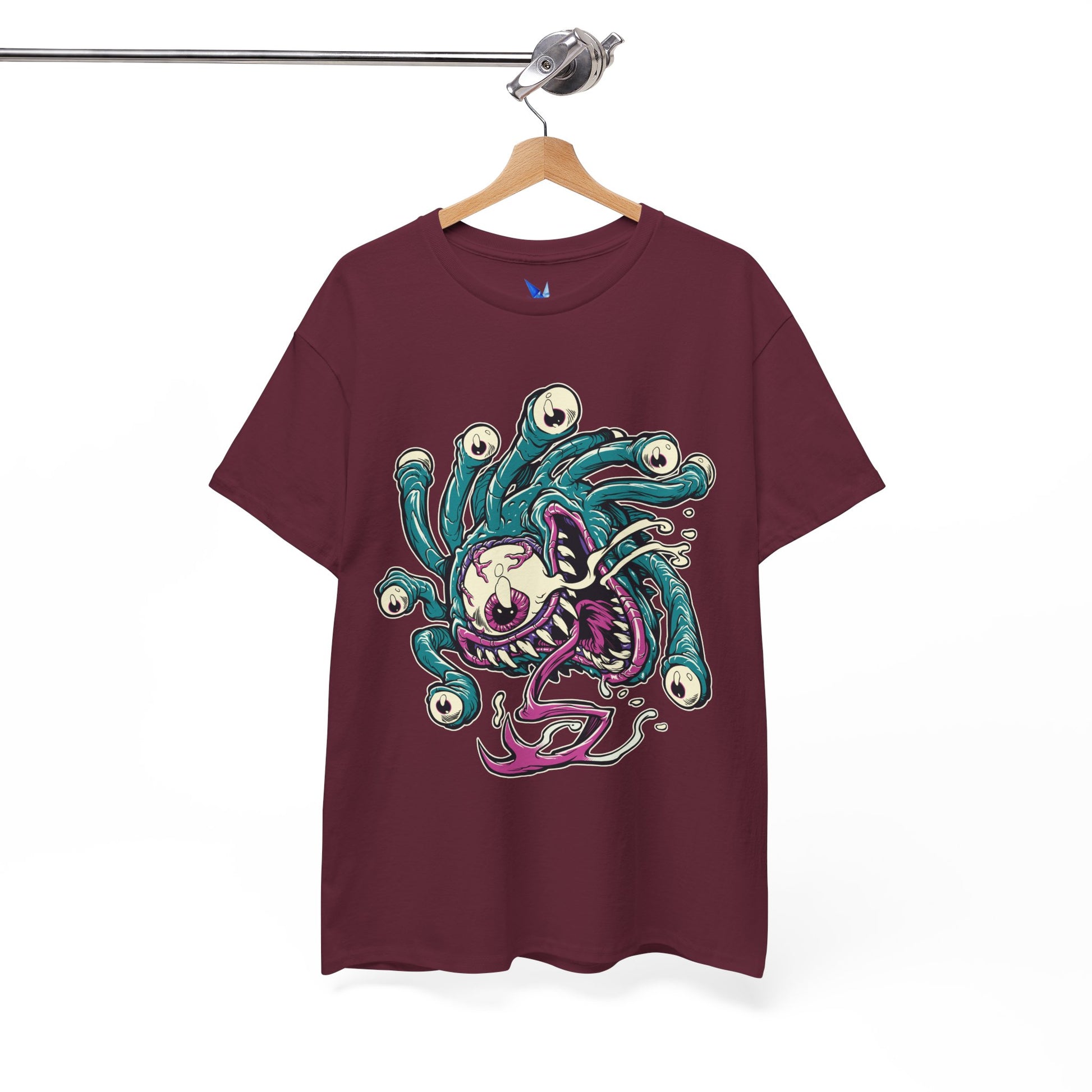 Eye Monster Graphic Tee — Retro Horror Tentacle Skull Shirt Printify