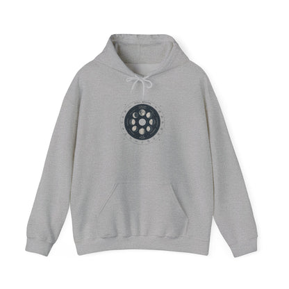Vintage Film Reel Hoodie — Retro Cinema Crewneck Hoodie Printify